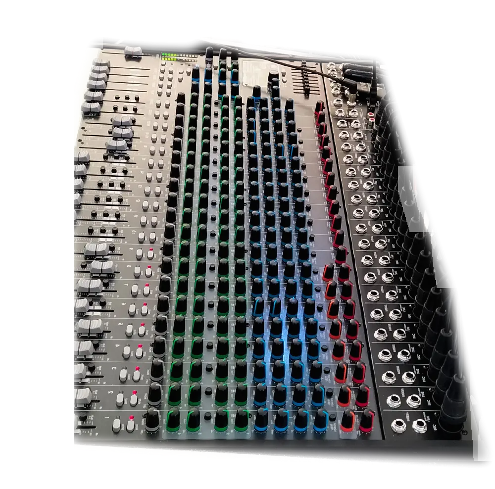 Table de mixage pour ingénieur du son en Haute-Savoie appartenant à VLS Sonorisation, prestataire technique événementiel